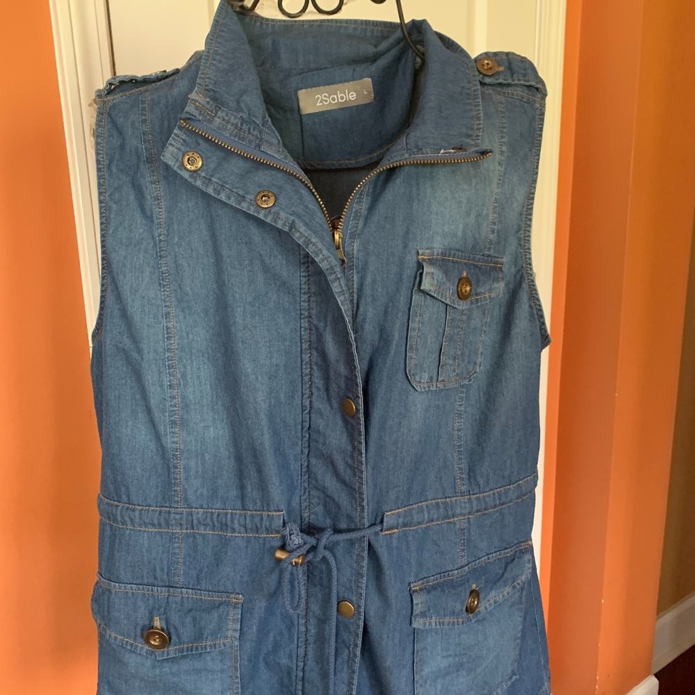 2Sable Denim Vest - Picture 5 of 8